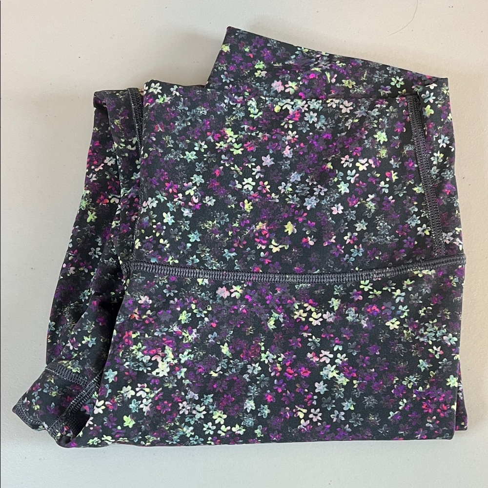 Lululemon Wunder Under High Rise Legging 25" Fleur Motion Multi Size 8